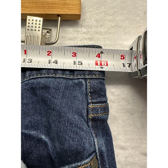 Levis 515 Jeans Women 12 M Boot Cut Mid Rise Dark Wash Denim Stretch 30x30 - Picture 6 of 10